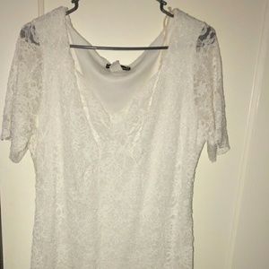 REPOSH 3X White Lace Dress